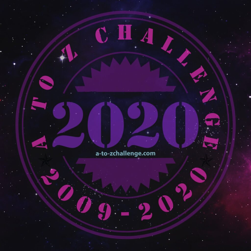 A to Z Challenge 2020 badge