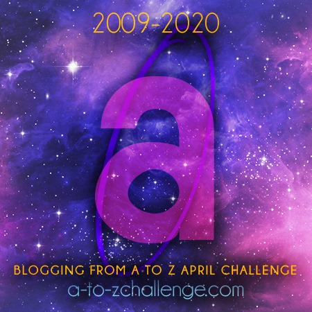 A to Z blog challenge. The letter A badge.